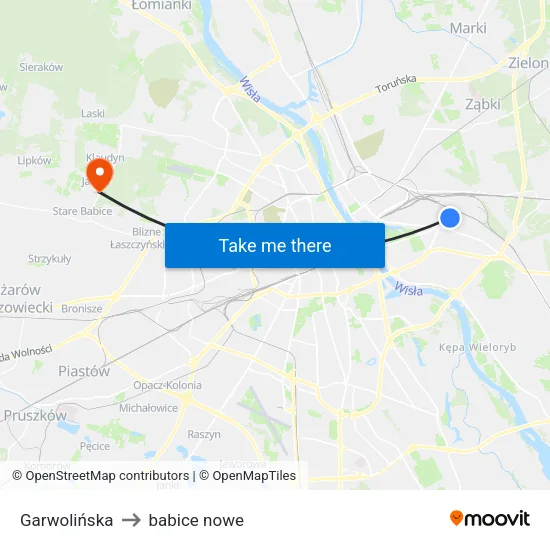 Garwolińska to babice nowe map