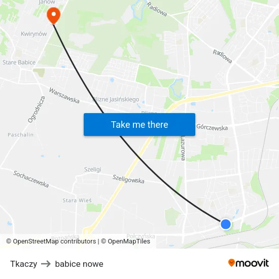 Tkaczy to babice nowe map