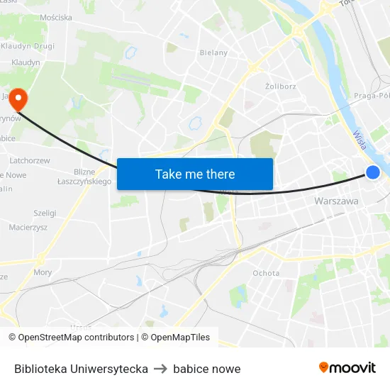 Biblioteka Uniwersytecka to babice nowe map