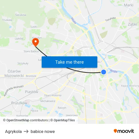 Agrykola to babice nowe map