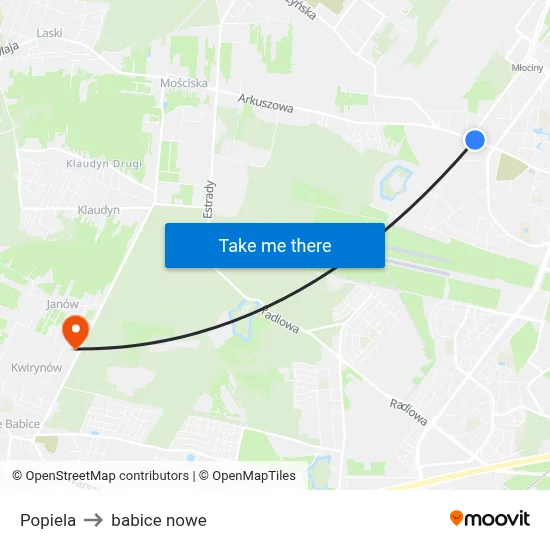 Popiela to babice nowe map