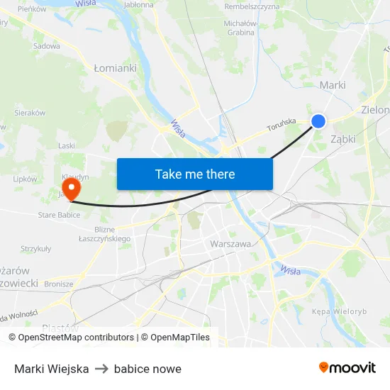 Marki Wiejska to babice nowe map