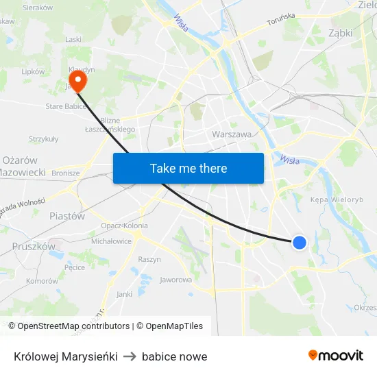 Królowej Marysieńki to babice nowe map