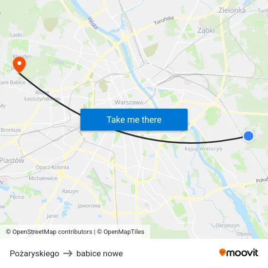 Pożaryskiego to babice nowe map