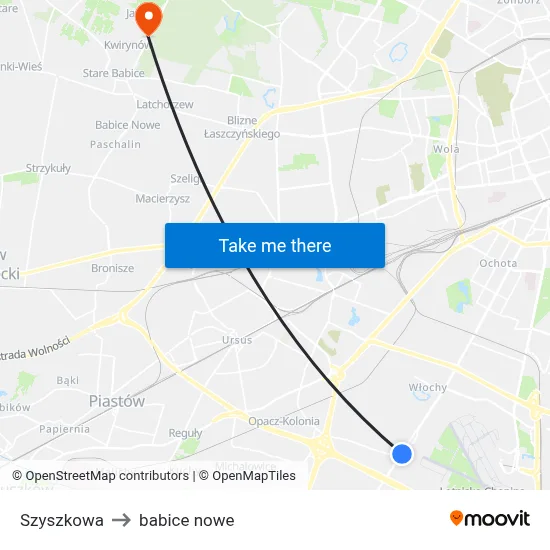 Szyszkowa to babice nowe map