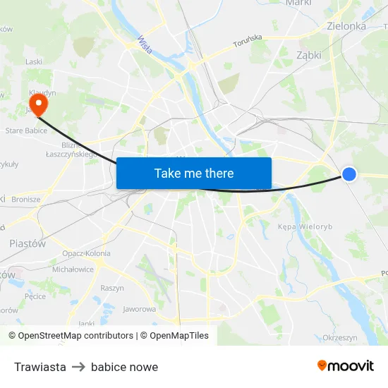 Trawiasta to babice nowe map