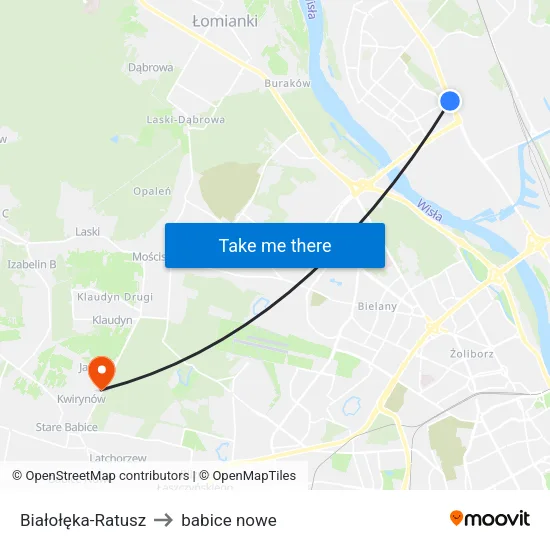 Białołęka - Ratusz to babice nowe map