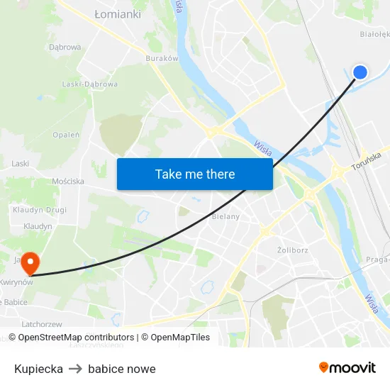 Kupiecka to babice nowe map