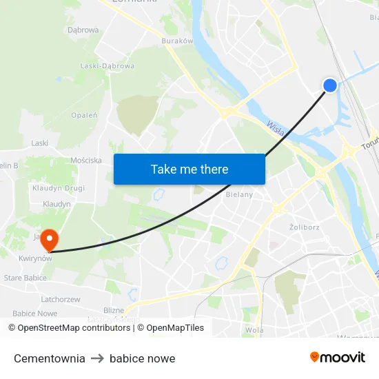 Cementownia to babice nowe map