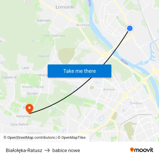 Białołęka - Ratusz to babice nowe map