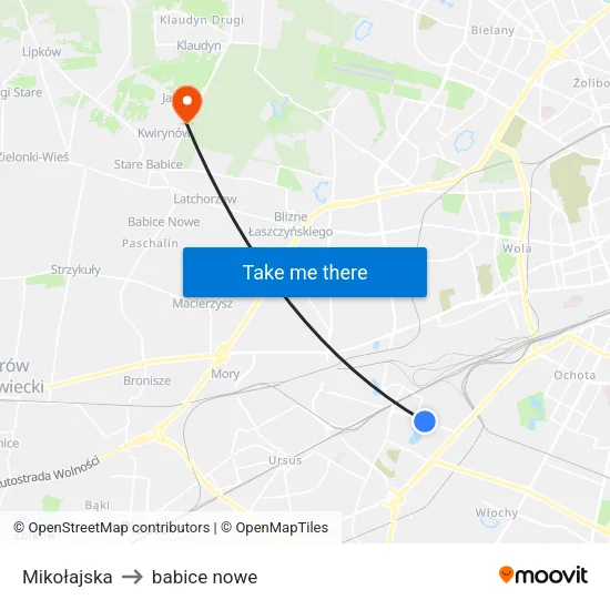 Mikołajska to babice nowe map