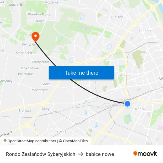 Rondo Zesłańców Syberyjskich to babice nowe map