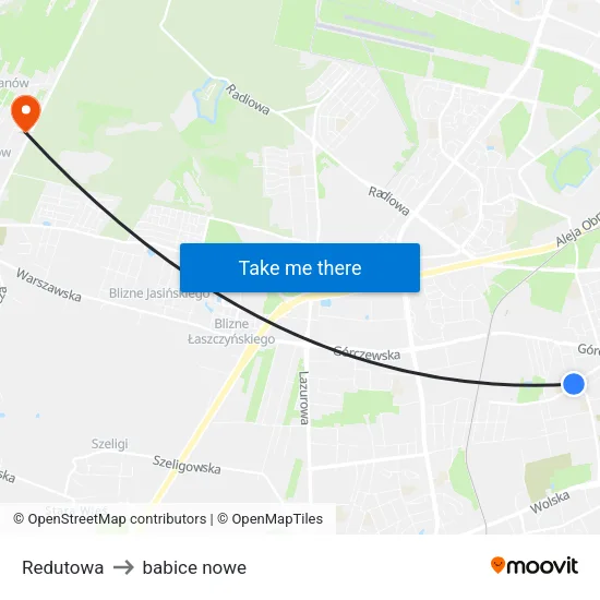 Redutowa to babice nowe map