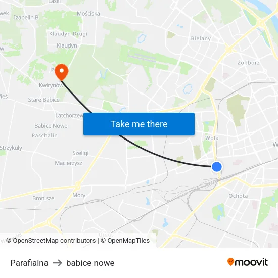 Parafialna to babice nowe map