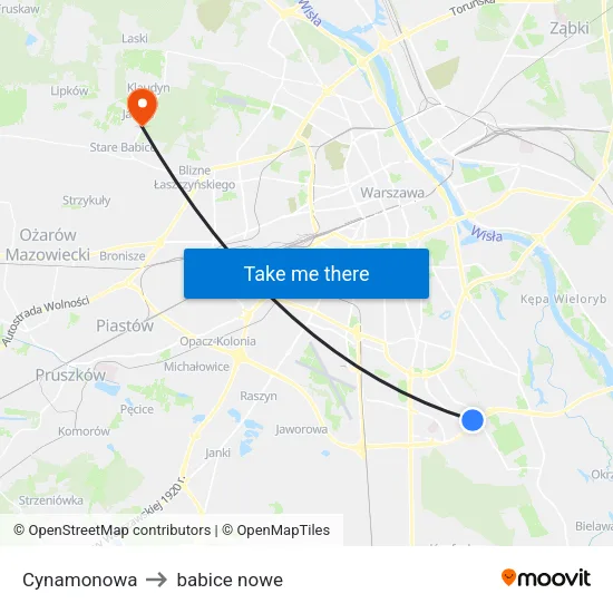 Cynamonowa to babice nowe map