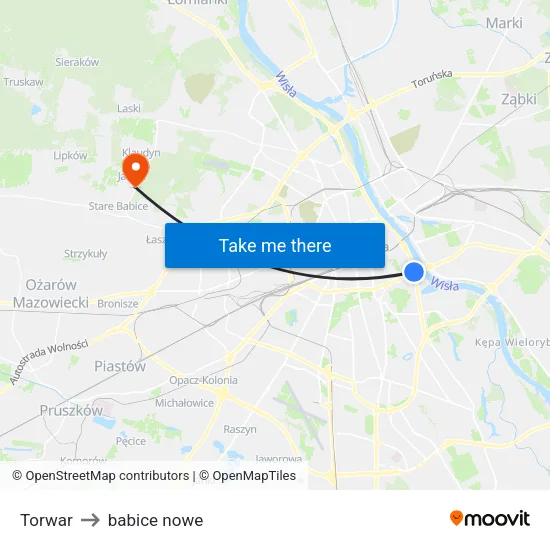 Torwar to babice nowe map