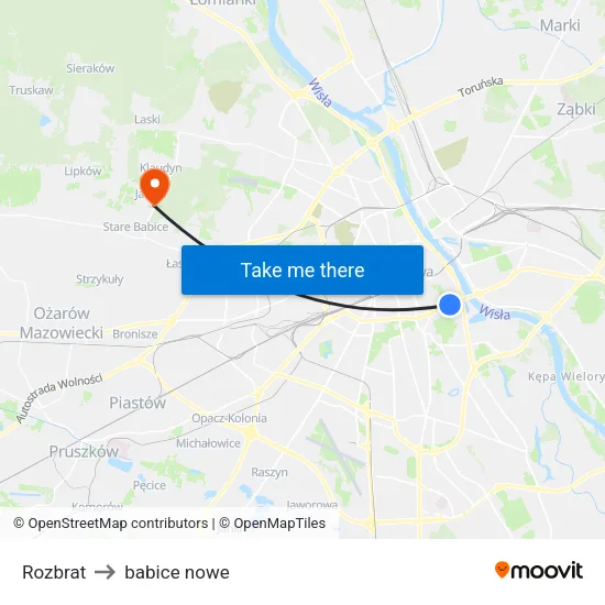 Rozbrat to babice nowe map