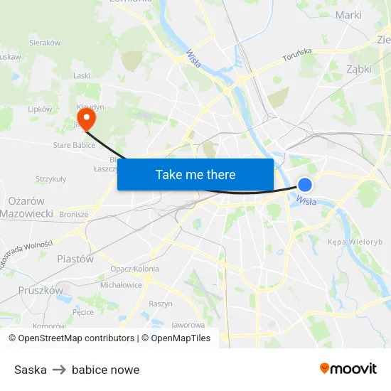 Saska to babice nowe map