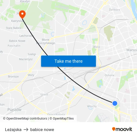 Leżajska to babice nowe map