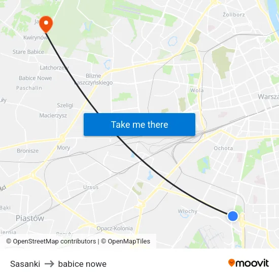 Sasanki to babice nowe map