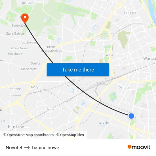 Novotel to babice nowe map