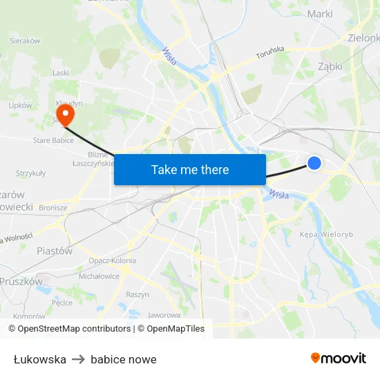 Łukowska to babice nowe map