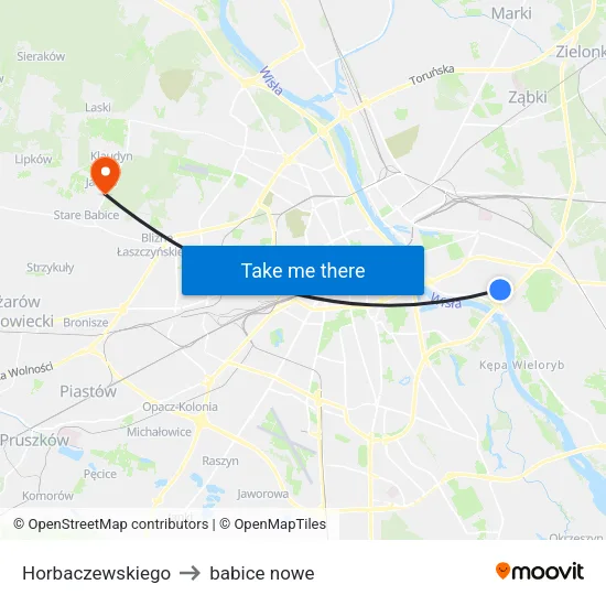 Horbaczewskiego to babice nowe map