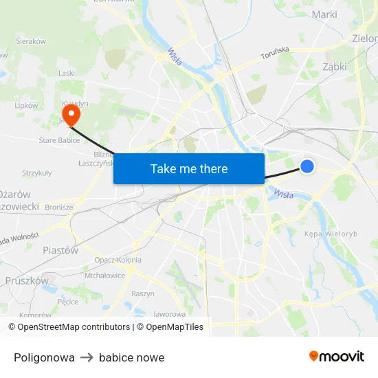 Poligonowa to babice nowe map