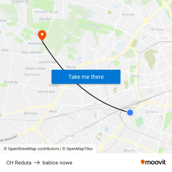 CH Reduta to babice nowe map