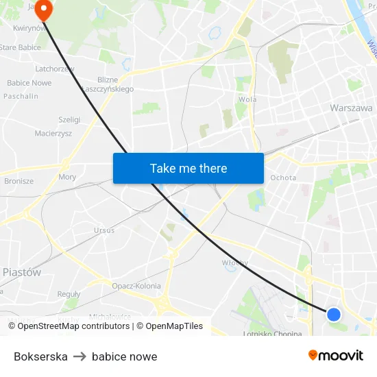Bokserska to babice nowe map