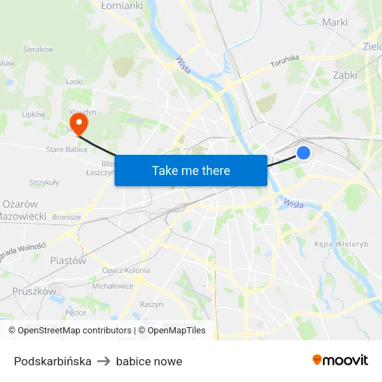 Podskarbińska to babice nowe map