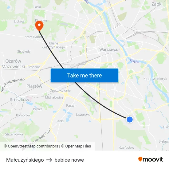 Małcużyńskiego to babice nowe map