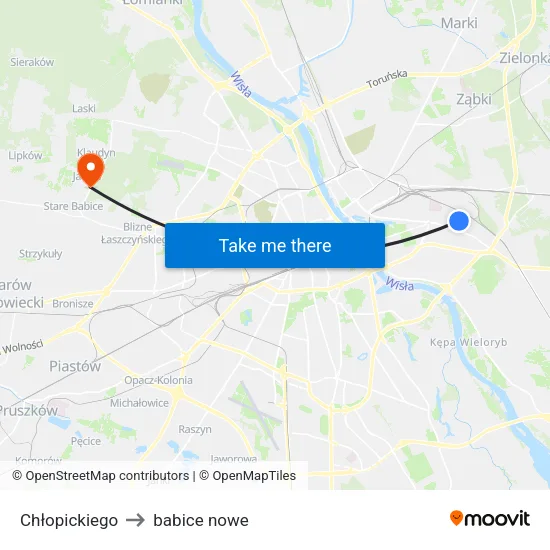 Chłopickiego to babice nowe map