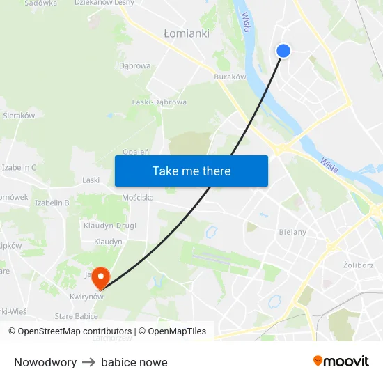 Nowodwory to babice nowe map