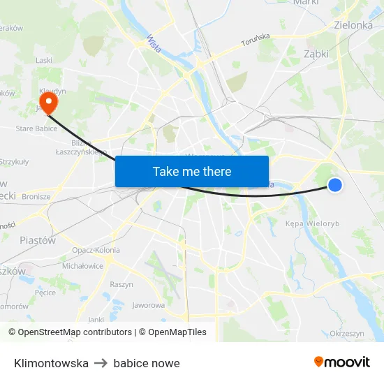 Klimontowska to babice nowe map