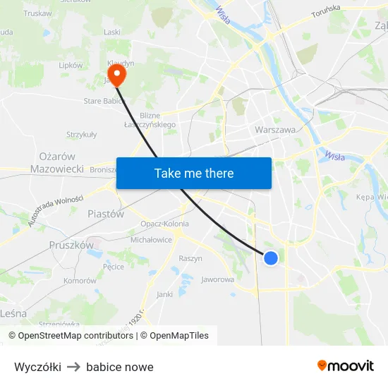 Wyczółki to babice nowe map