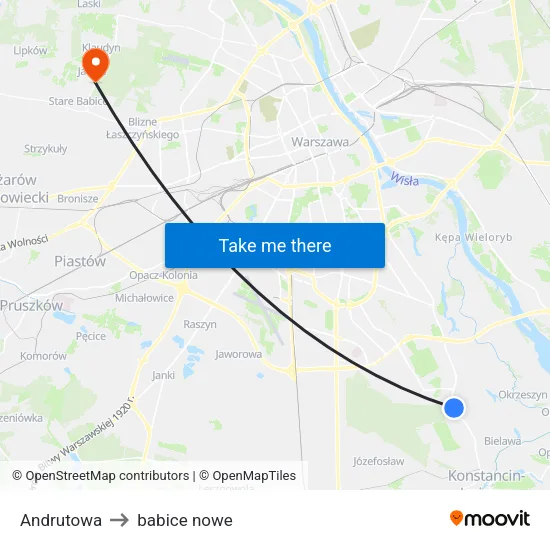 Andrutowa to babice nowe map