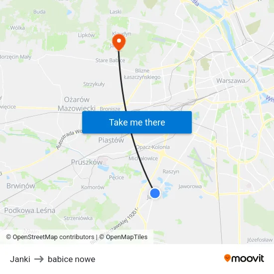 Janki to babice nowe map