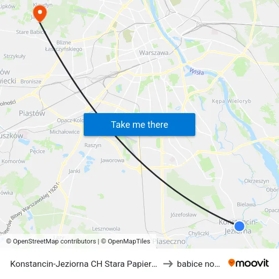 Konstancin-Jeziorna CH Stara Papiernia to babice nowe map
