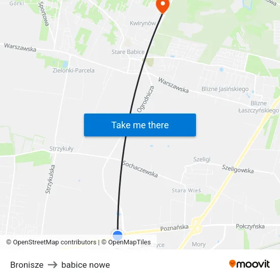 Bronisze to babice nowe map