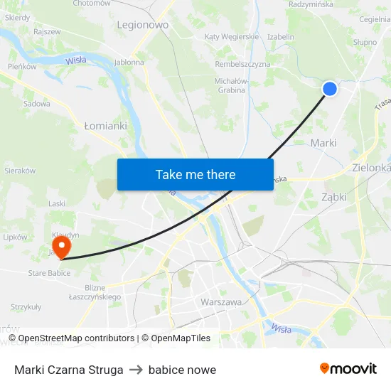 Marki Czarna Struga to babice nowe map