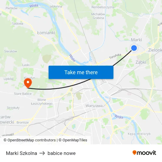 Marki Szkolna to babice nowe map