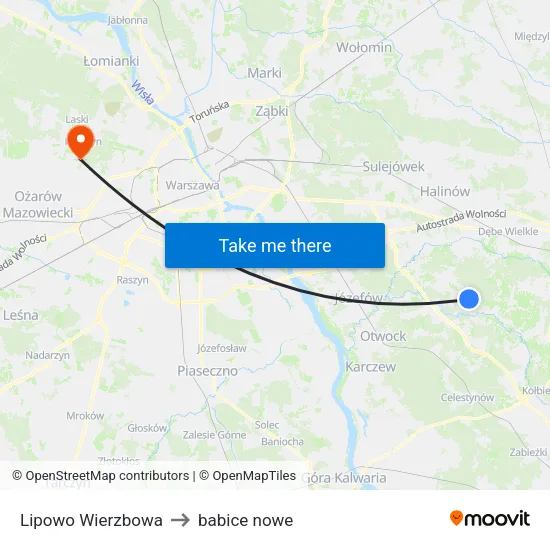 Lipowo Wierzbowa to babice nowe map