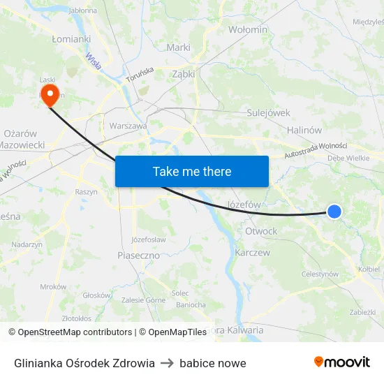 Glinianka Ośrodek Zdrowia to babice nowe map