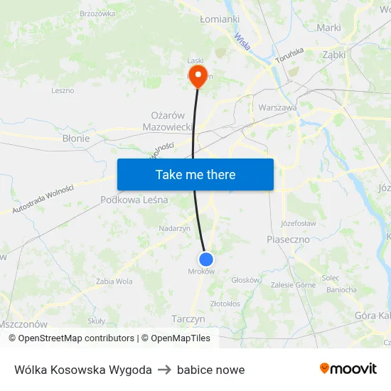 Wólka Kosowska Wygoda to babice nowe map
