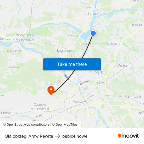 Białobrzegi Amw Rewita to babice nowe map