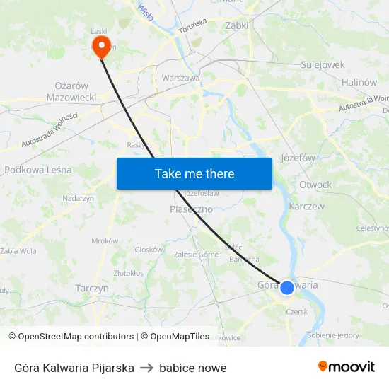 Góra Kalwaria Pijarska to babice nowe map