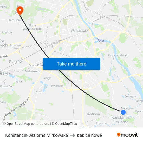 Konstancin-Jeziorna Mirkowska to babice nowe map