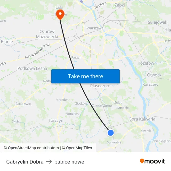 Gabryelin Dobra to babice nowe map