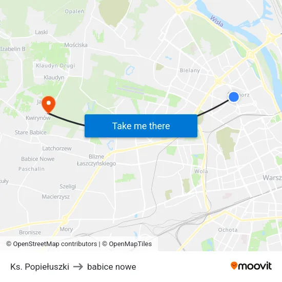 Ks. Popiełuszki to babice nowe map